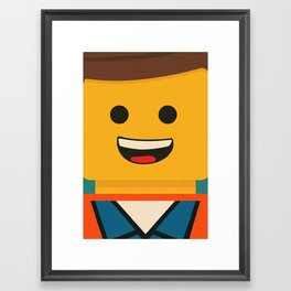 LEGO - Emmet  Framed Art Print