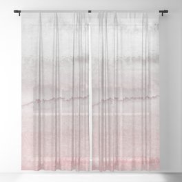 Rosegold Sheer Curtains Society6