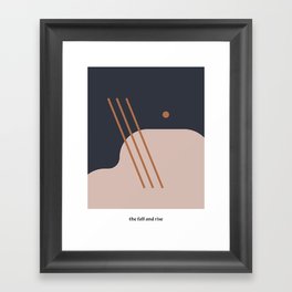 the fall and rise Framed Art Print