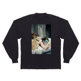 Holly Golightly Breakfast at tiffany movie poster Long Sleeve T-shirt