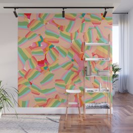 Bubblegum Pop Art Colorful Pattern Design Wall Mural