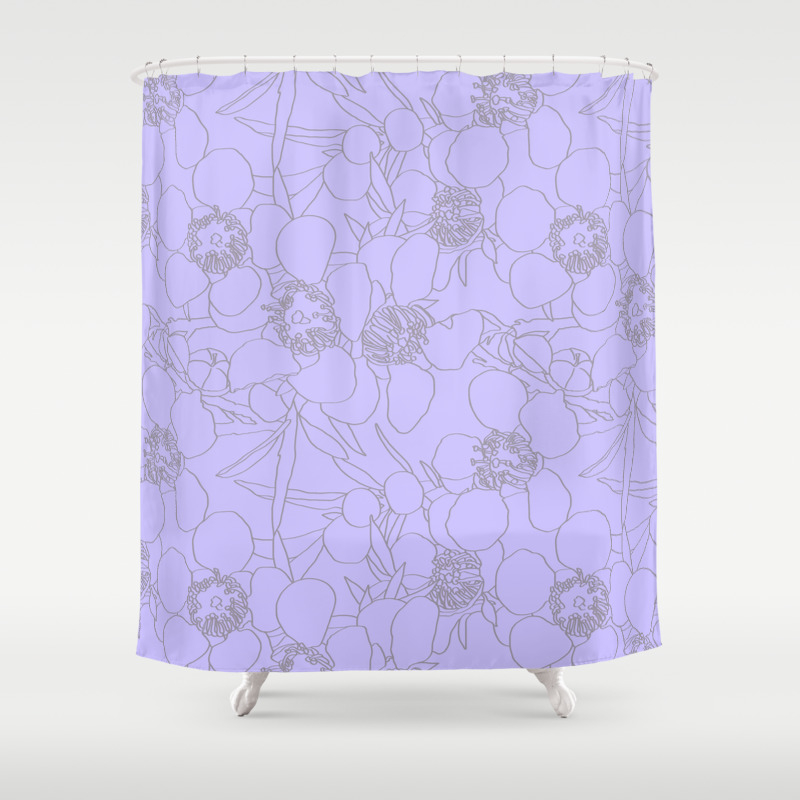 lilac shower curtain