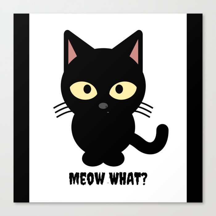 Meow What?  Canvas Print