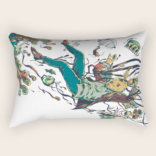 Down the Rabbit Hole Rectangular Pillow