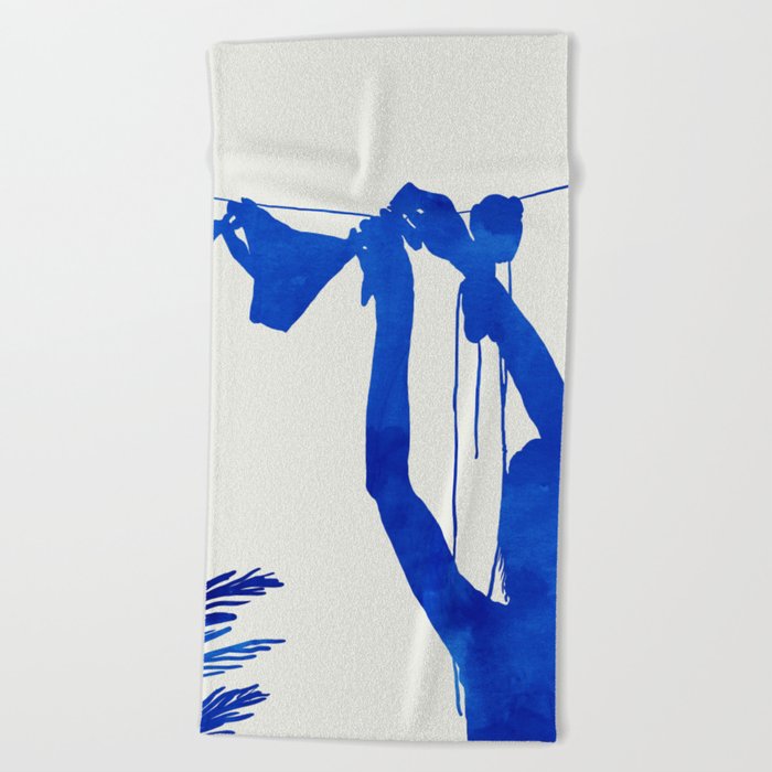 Blue Nude Vacay Matisse Beach Towel