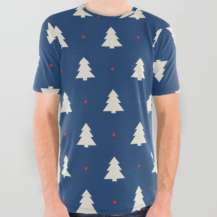 Christmas Pattern 6 All Over Graphic Tee
