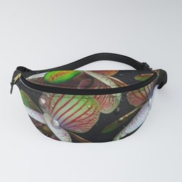 Raindrops On Colorful Orchid Fanny Pack