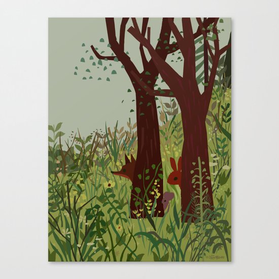 In Hiding Canvas Print
