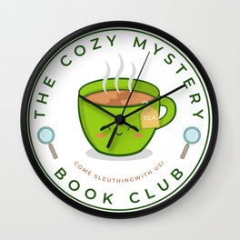 The Cozy Mystery Book Club Wall Clock