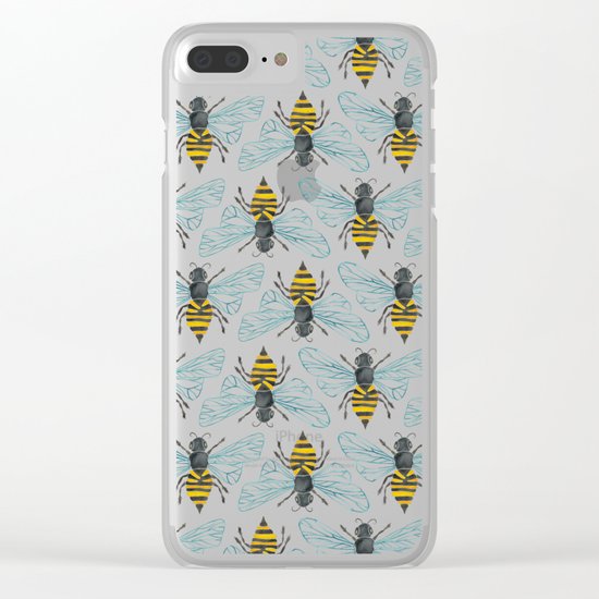 Honey Bee Clear iPhone Case