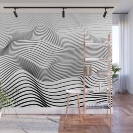 Wave Stripes Curve Wall Mural