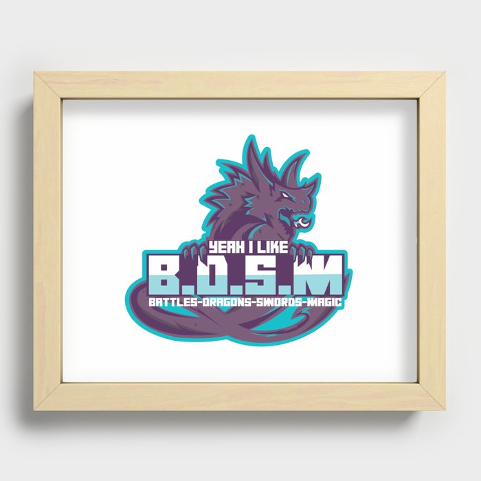 yeah i like bdsm Recessed Framed Print