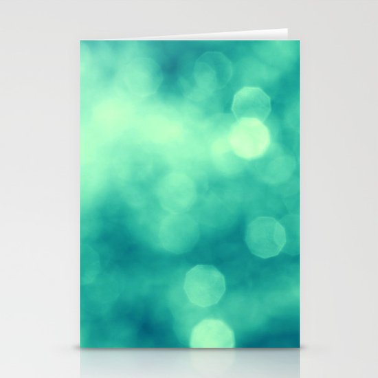BLUE GLITTER Stationery Cards