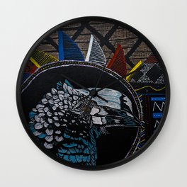 Aimu Dream Wall Clock | Kamba, Wildlife, Dream, Wild, Patterns, Acrylic, Metallic, Akamba, African, Animal 
