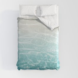 Soft Blue Gray Ocean Dream #1 #water #decor #art #society6 Comforter