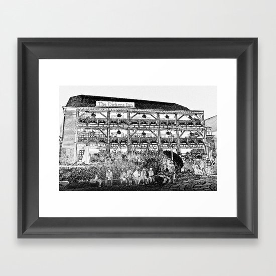 The Dickens Inn Pub London Framed Art Print