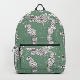 Tropical Parrots in Rings Backpack