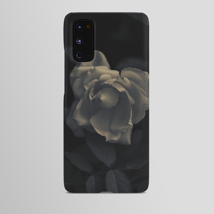 FLOWER • Rose Photography #2 •  Black and White Android Case