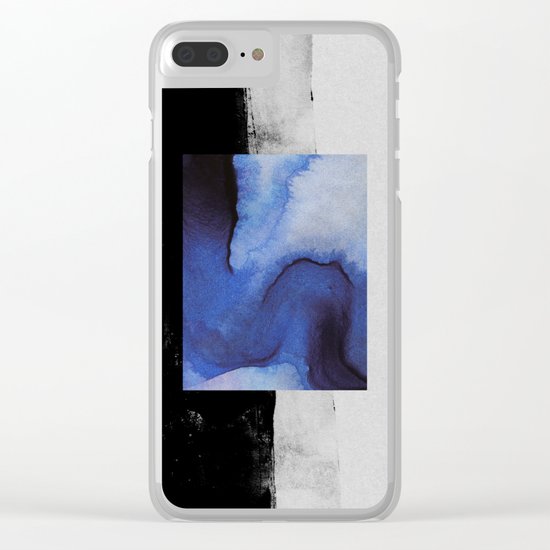 blue Clear iPhone Case