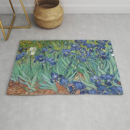 Irises, Vincent Van Gogh Area & Throw Rug