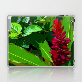A fantastic tropical Red Ginger flower. Alpinia Purpurata. Common Name in Venezuela Pluma Roja Laptop & iPad Skin