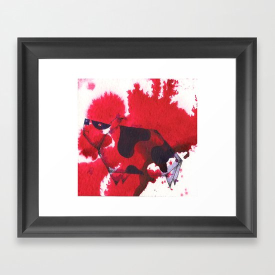 moo Framed Art Print