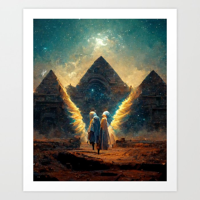 Pharaohs Gods 3. Art Print