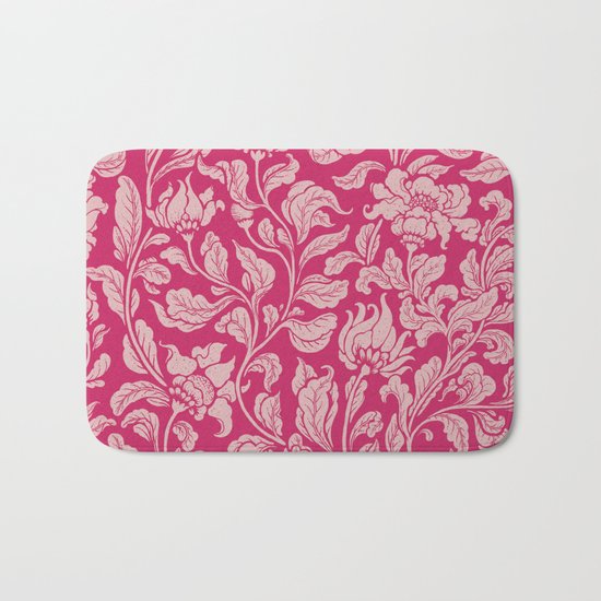 neo ethnic pink Bath Mat