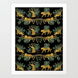 Jungle Leopard Pattern Art Print