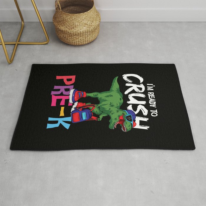 I'm Ready To Crush Pre-K Dinosaur Rug