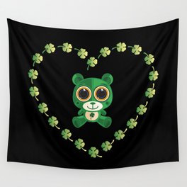 St. Patrick's Day Teddy Bear Wall Tapestry