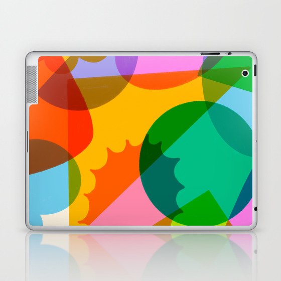 Fun Shapes Colorful Modern Pattern Laptop & iPad Skin