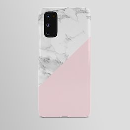 Marble + Pastel Pink Android Case