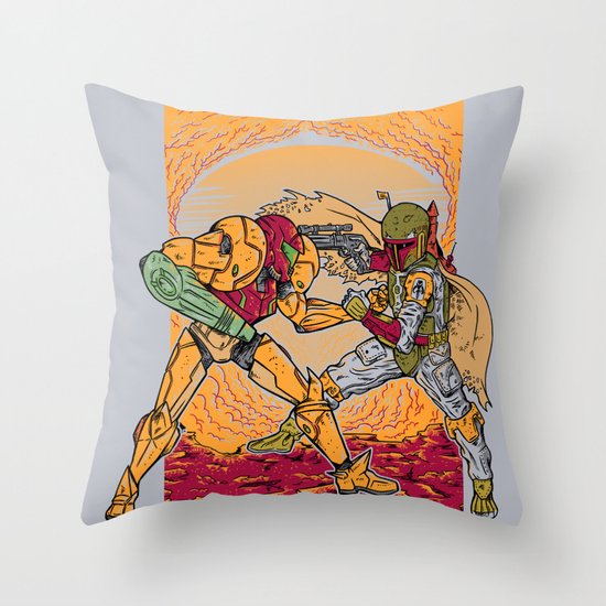 Bounty Hunting Throw Pillow