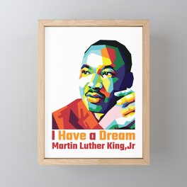 Martin Luther King Framed Mini Art Print