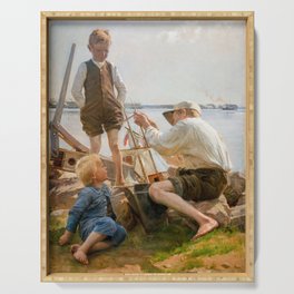 Albert Edelfelt - Shipbuilders Serving Tray