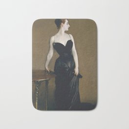 Portrait of Madame X Bath Mat | Woman, Artdeco, French, Artnouveau, Pearls, Elegant, Office, Dress, History, Queen 