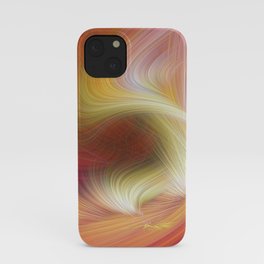 Warm Psychedelic Fibers iPhone Case