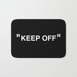 "KEEP OFF" Dark Edition Bath Mat