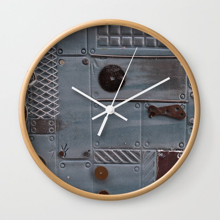 Silver Steampunk Wall Clock By Kleineknetwelt