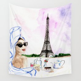 Brunch  in Paris Wall Tapestry