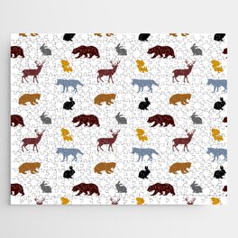 Animals,forest,Scandinavian style art Jigsaw Puzzle