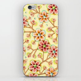 Candy Apple Blossom Yellow iPhone Skin