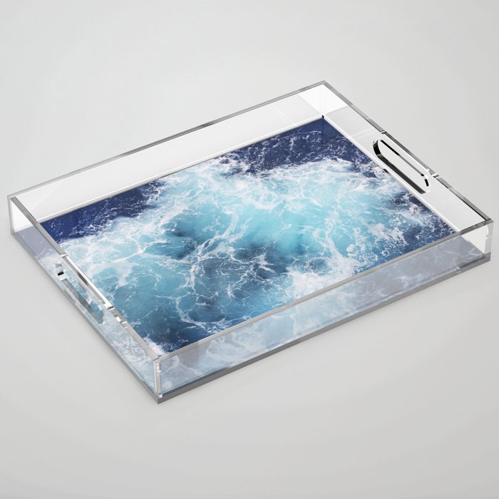 Ocean Waves Acrylic Tray