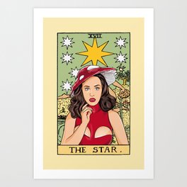Katy The Star Tarot Card Perry Art Print