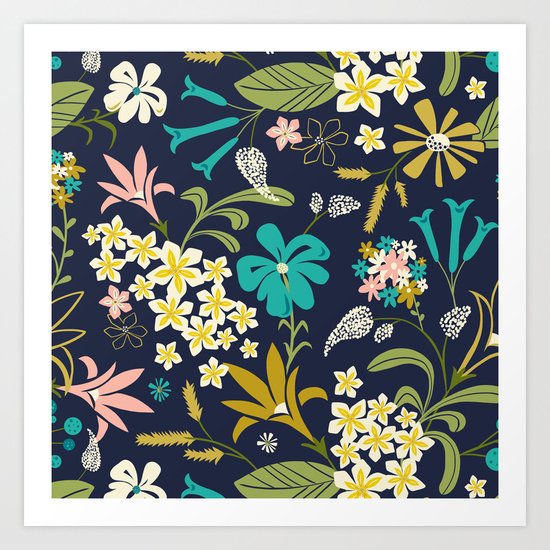 Bella Midnight Art Print