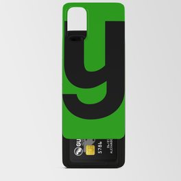 letter Y (Black & Green) Android Card Case