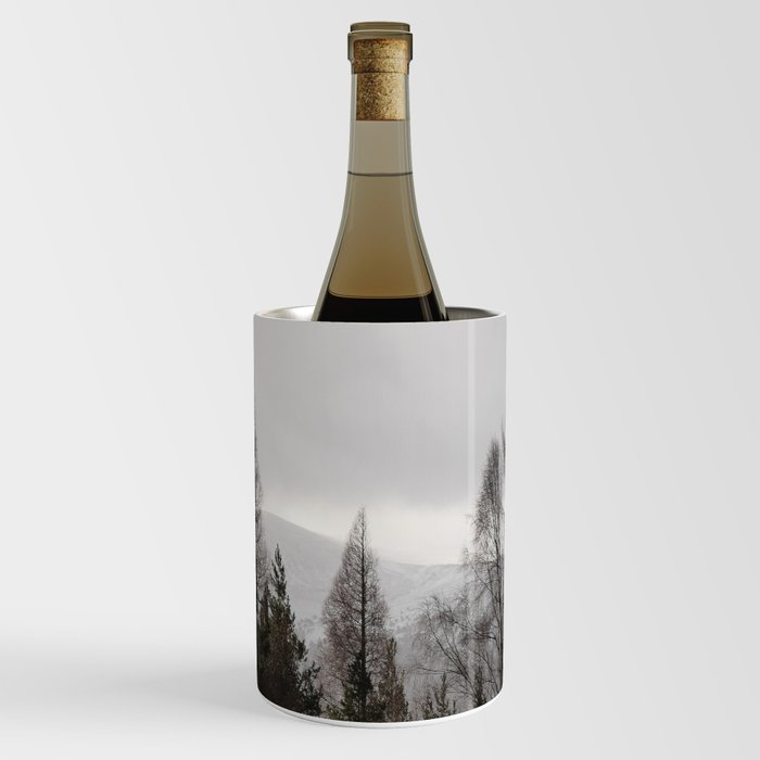 Winter Pine Trees Mountain View Wine Chiller