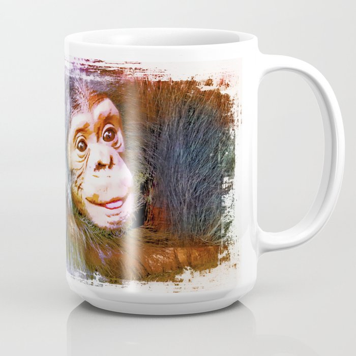 Cute Chimpanzee Baby Coffee Mug By Animalworld Society6
