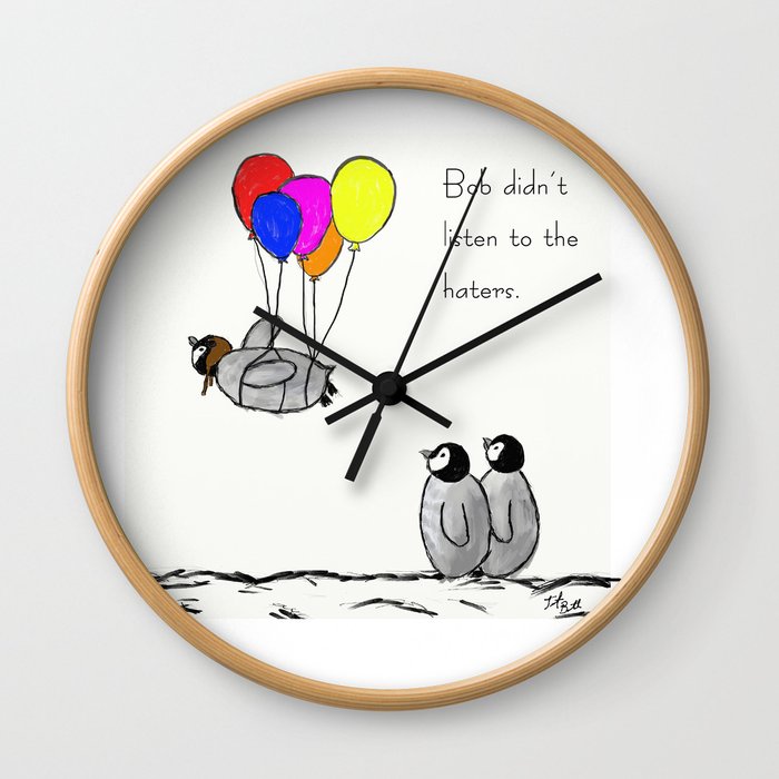 To be a Flying Penguin Wall Clock
